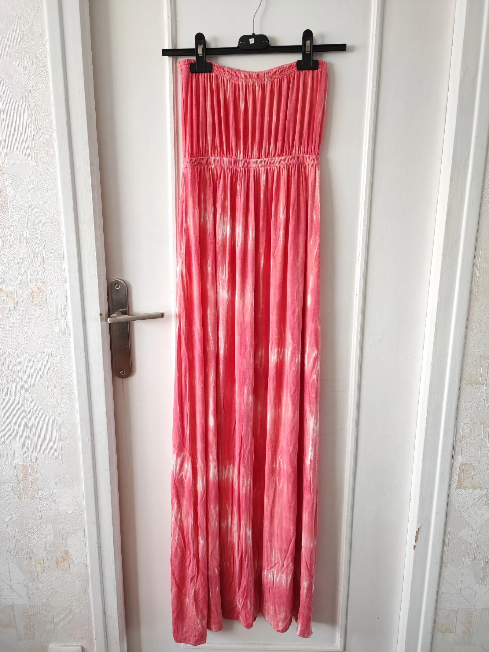 Robe bustier longue fluide en viscose